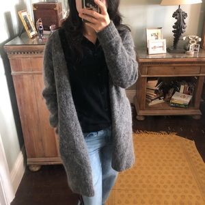 Acne Studios Raya Short mohair cardigan